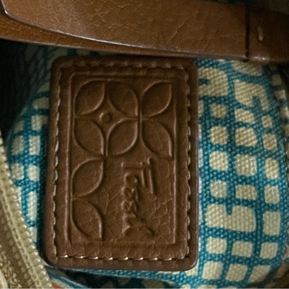 Fossil Key-Per Floral Hippie Boho Crossbody Purse Bag Adjustable Strap - Picture 5 of 5